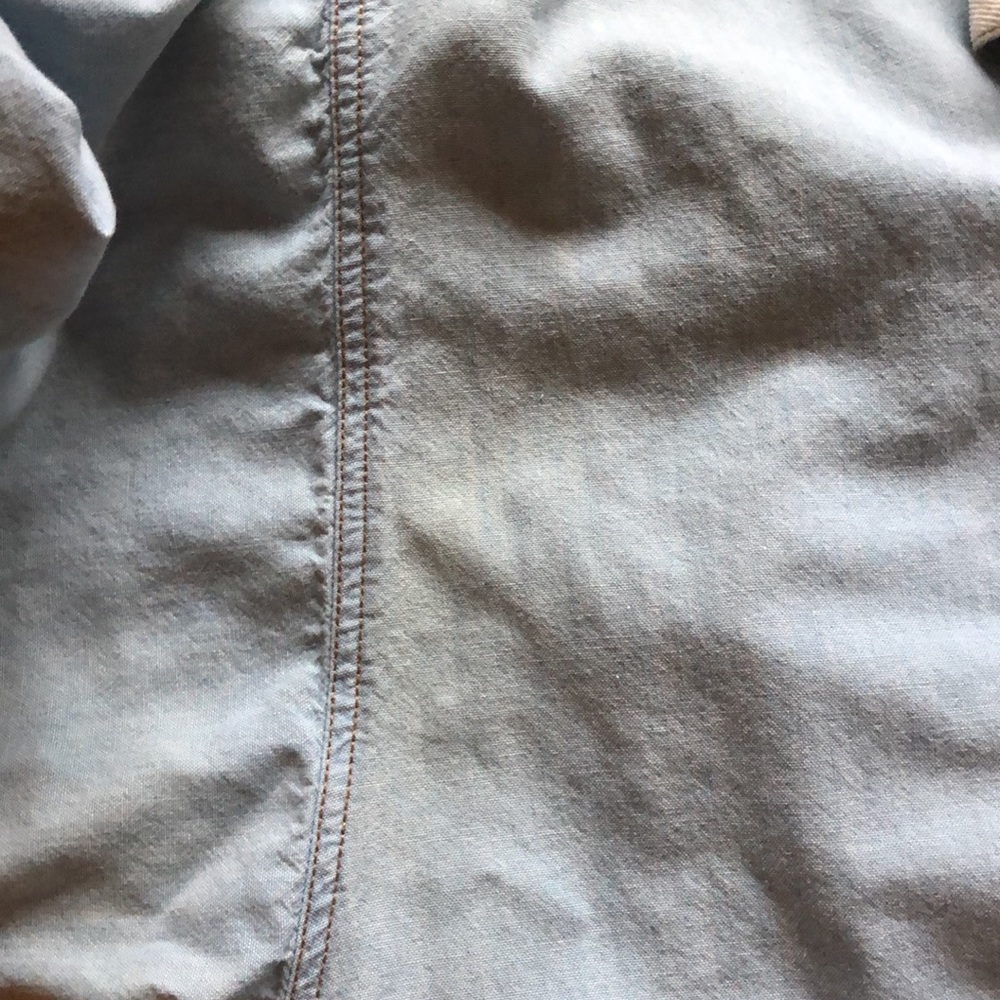 Vintage 80'-90's Calvin Klein Sport Oversized Light Denim Shirt w/Accent Trim - Picture 13 of 13